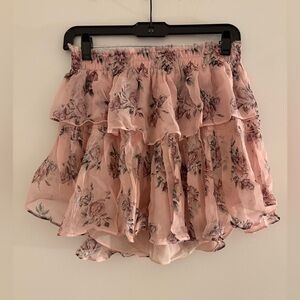 LoveShackFancy Mini Floral Skirt